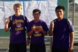 Tigers (left to right) Drew Gobby, Adrian Zamora and Mike Sinaga earned trips to the Central Section Area Meet by finishing second at the West Yosemite League championships.